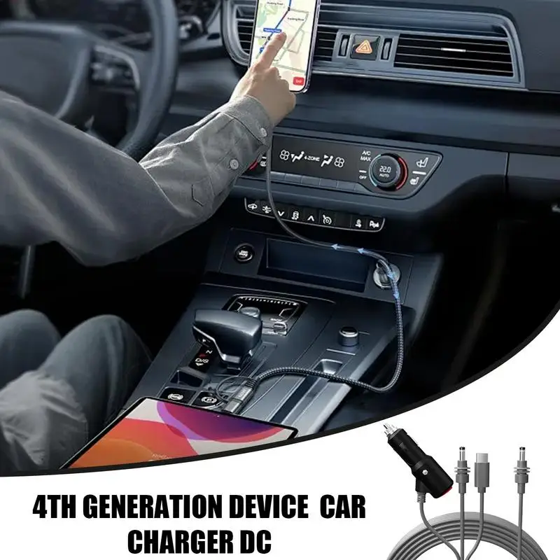 

DC Charger Cable 100W Fast Charging Multifunctional Charger Device Supply Cable Accessories Outdoor Plug and Play Input DC Cord