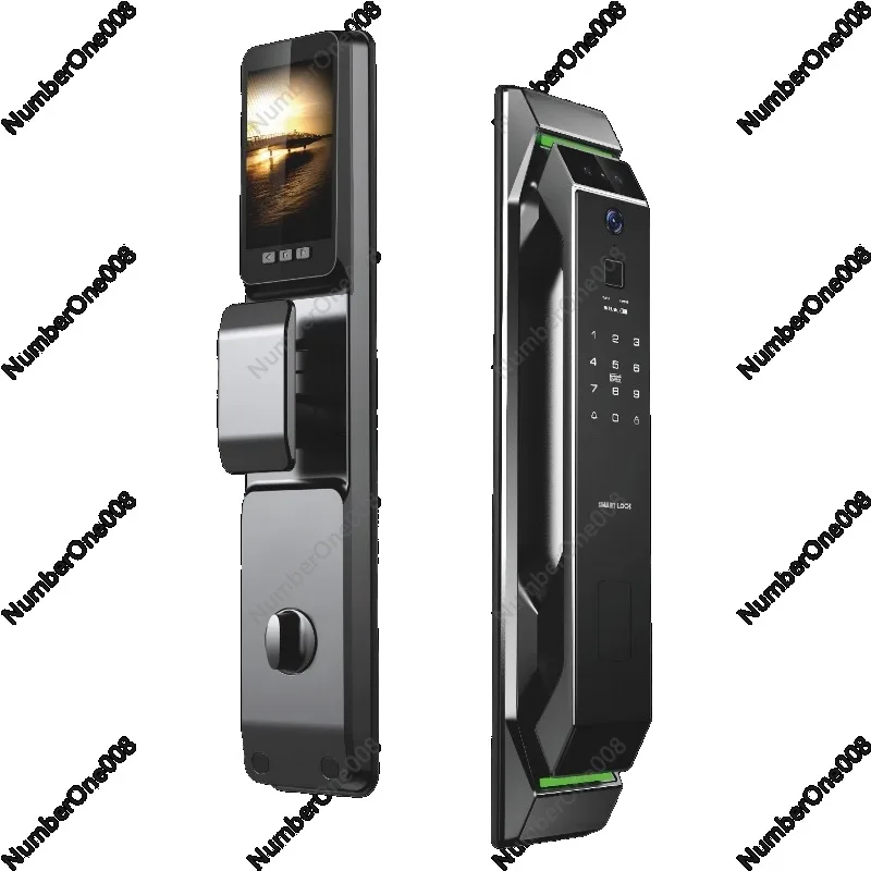 Anti-theft outdoor biometric fingerprint security intelligent wheel ring door lock outdoor system