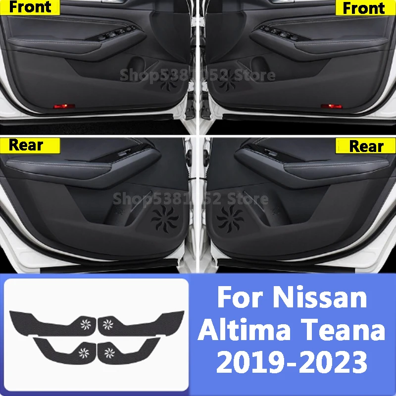 

Для Nissan Altima Teana L33 J34 L34 автомобильный коврик из искусственной кожи для дверей автомобиля, защита от царапин, коврик против царапин, 2013-2023