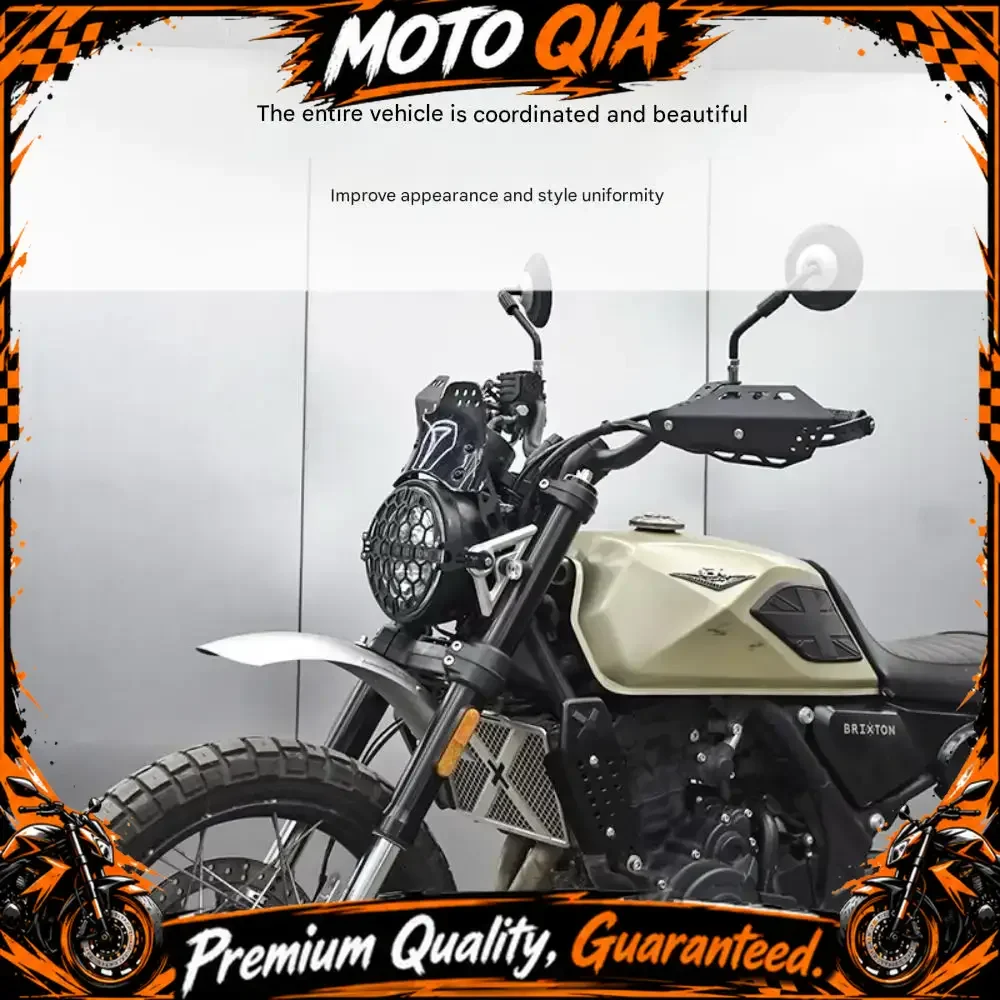 【High Quality】GK500 Tactical Off-Road Windshield, BRIXTON CSFIRE 500 Headlight LED Transparent Front Windshield Assembly
