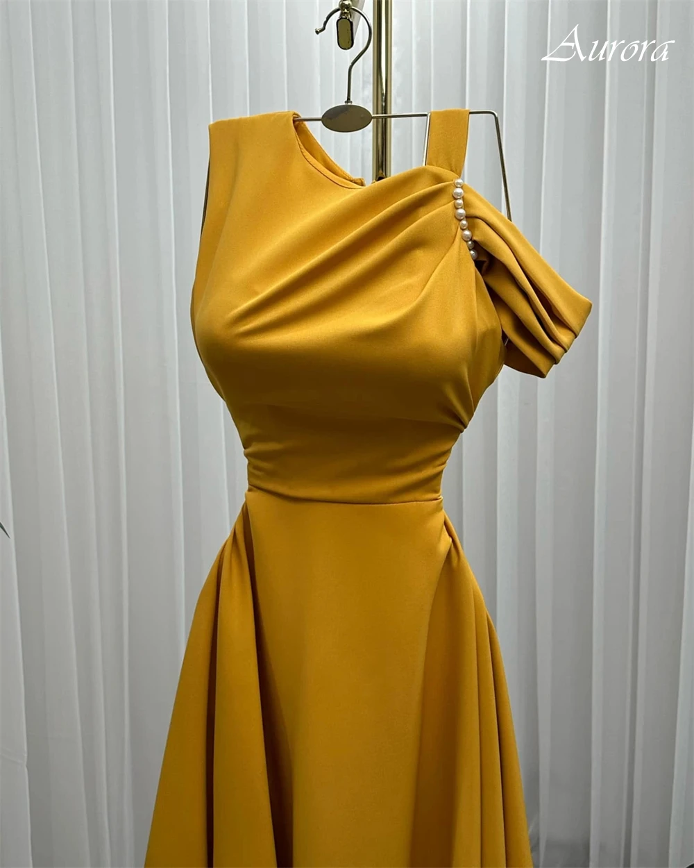 تخصيص جودة عالية قبالة الكتف جيرسي فساتين السهرة رائعة اللؤلؤ سستة الظهر حزب اللباس الفاخرة المشاهير العباءات