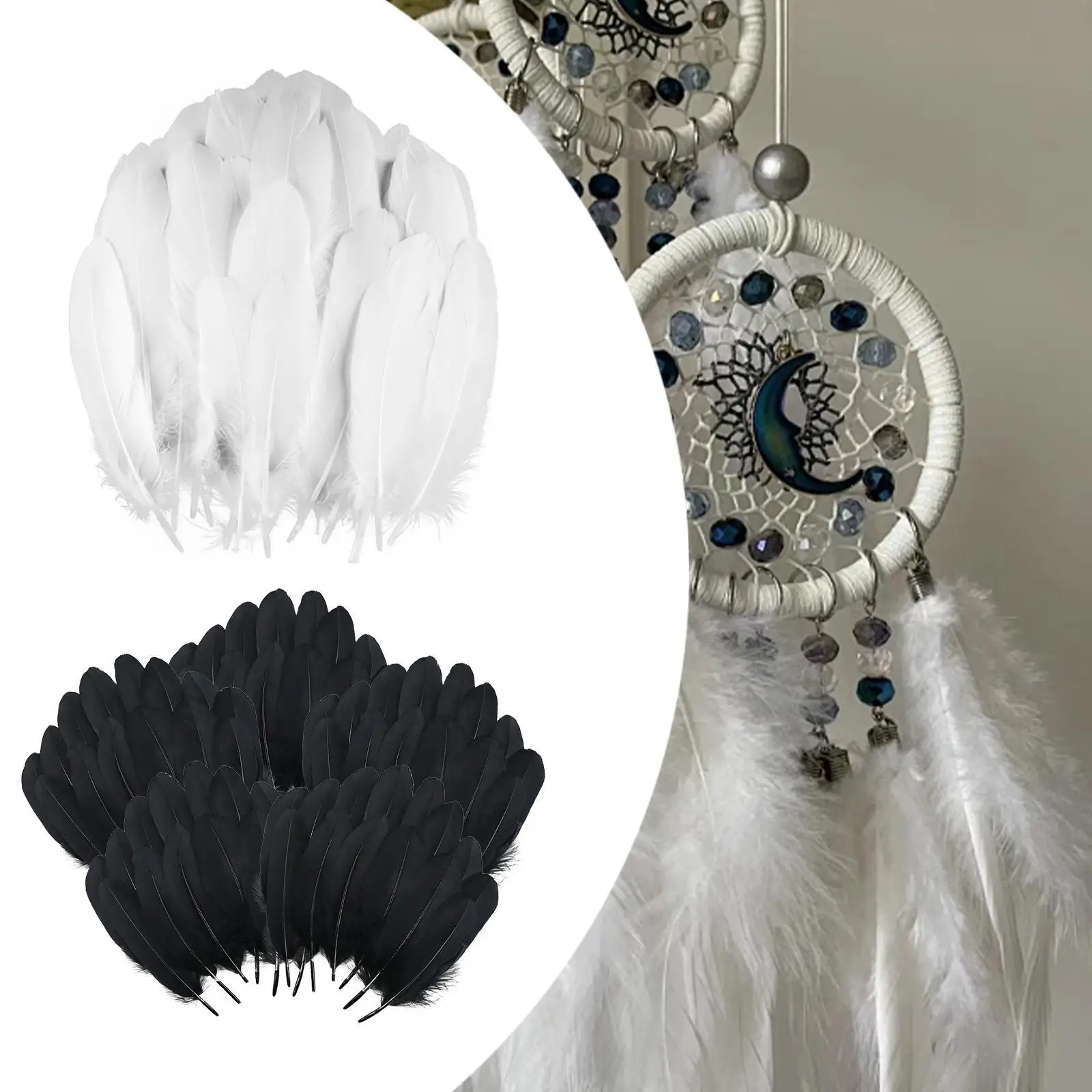 100x Crafts Feathers Decorative Feathers for Costume Wedding Party Festival