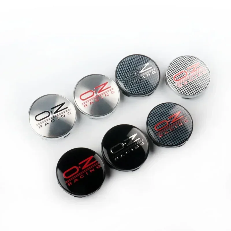 1PCS 6 COLORS 60MM OZ Racing Car Wheel Center Hub Caps Car Emblem Badge Logo Wheel Center Cap Label Car Styling Accessories