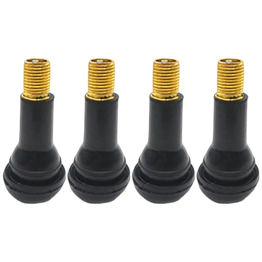 Anti-oxidation 4Pcs Durable Good Toughness Valve Cover Protective Valve Cap Aging Resistance   for Vehicle