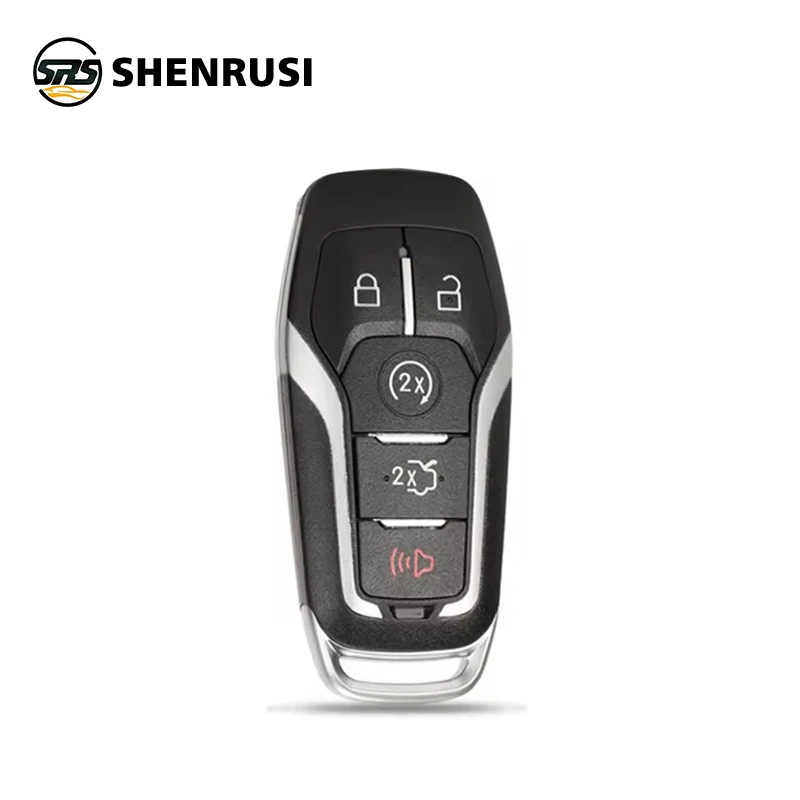 

SHENRUSI 3/4/5 Buttons Remote Smart Car Key Case Shell For Ford Mustang Edge Explorer Fusion Kuka Mondeo Entry Fob Uncut Blade