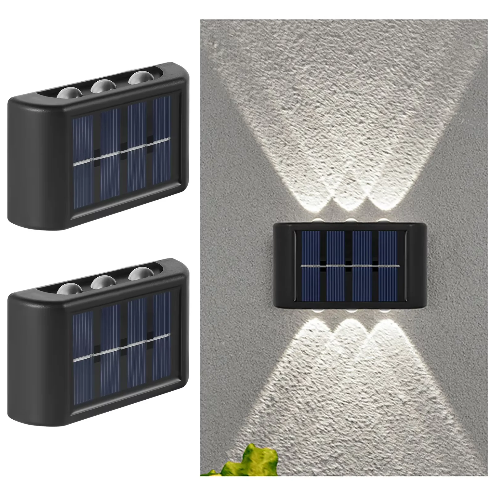 Solar LED buitenwandlamp waterdicht van zonsondergang tot zonsopgang heklamp voor tuin, veranda, pad, patio, huisdecoratie
