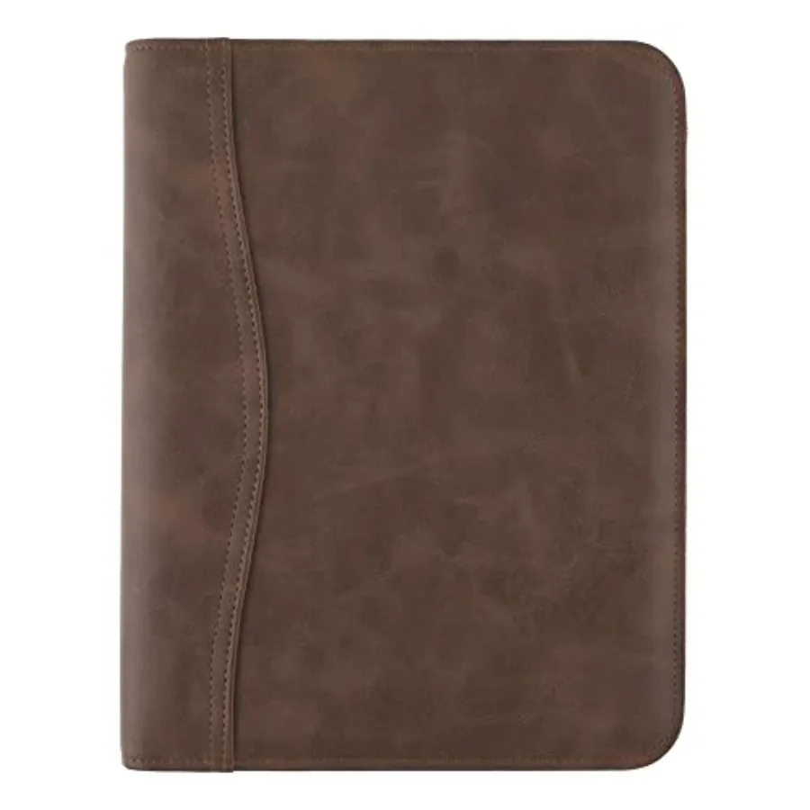 

Simulated Leather Undated Starter Set 43184 DAY-TIMER Desk Size Distressed Brown 031-0140-04