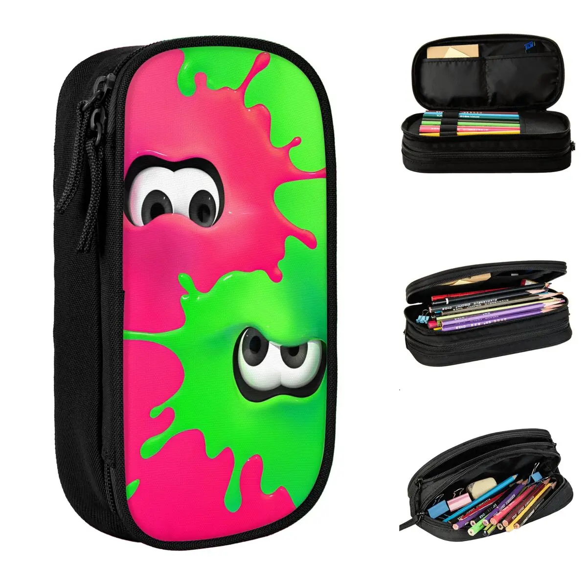 

Splatoon Shoot Video Game Pencil Case Girls Boys Lovely Pencil Box Custom DIY School Pencil Cases Stationery Organizer Gift Idea