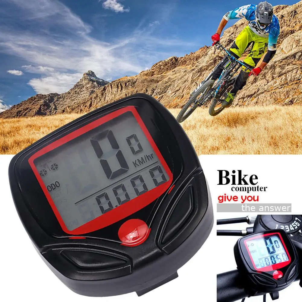 1Pcs Waterproof Wired Digital Bike Ride Speedometer Cycling Bicycle Table Code Bicycle Odometer Speed Accessories Counter T2X6