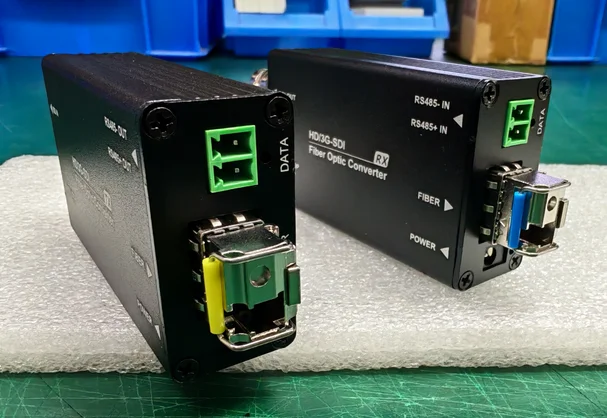 Mini 3G SDI Video 1080p RS485 Broadcast Fiber Optic Converter Extender Transmitter Receiver LC 20km for Video Support