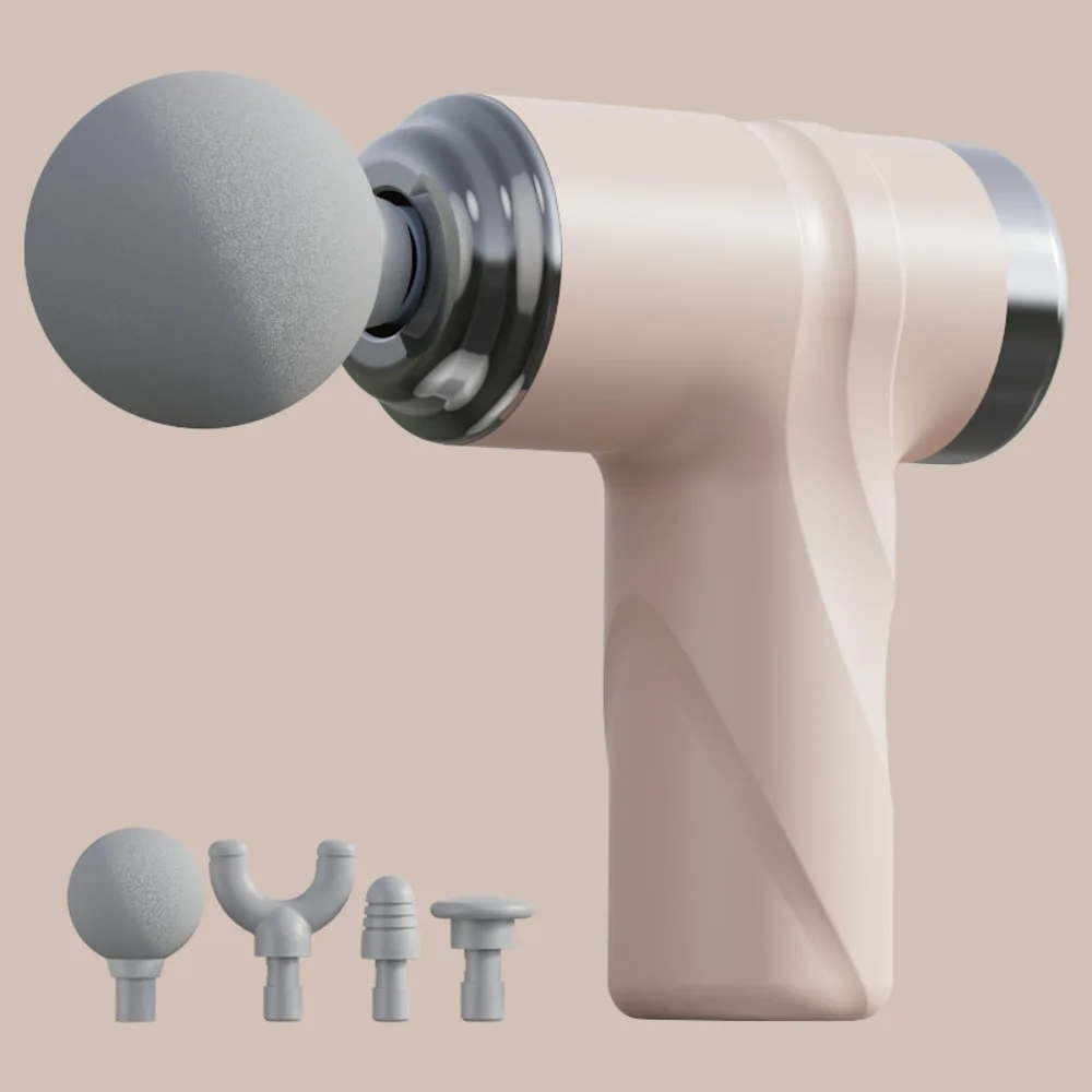 

Electric Mini Fascia Massager 6-speed 4-type Heads Muscle Relaxation Massager Self-assist Massage All-round