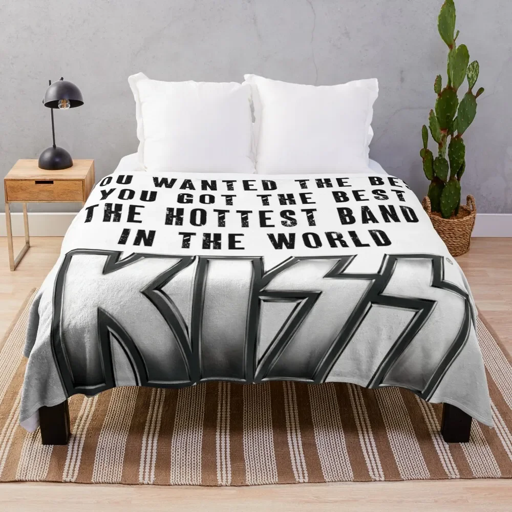 

KISS You wanted the best you got the best Throw Blanket For Decorative Sofa fluffy Hairys sofa bed Blankets