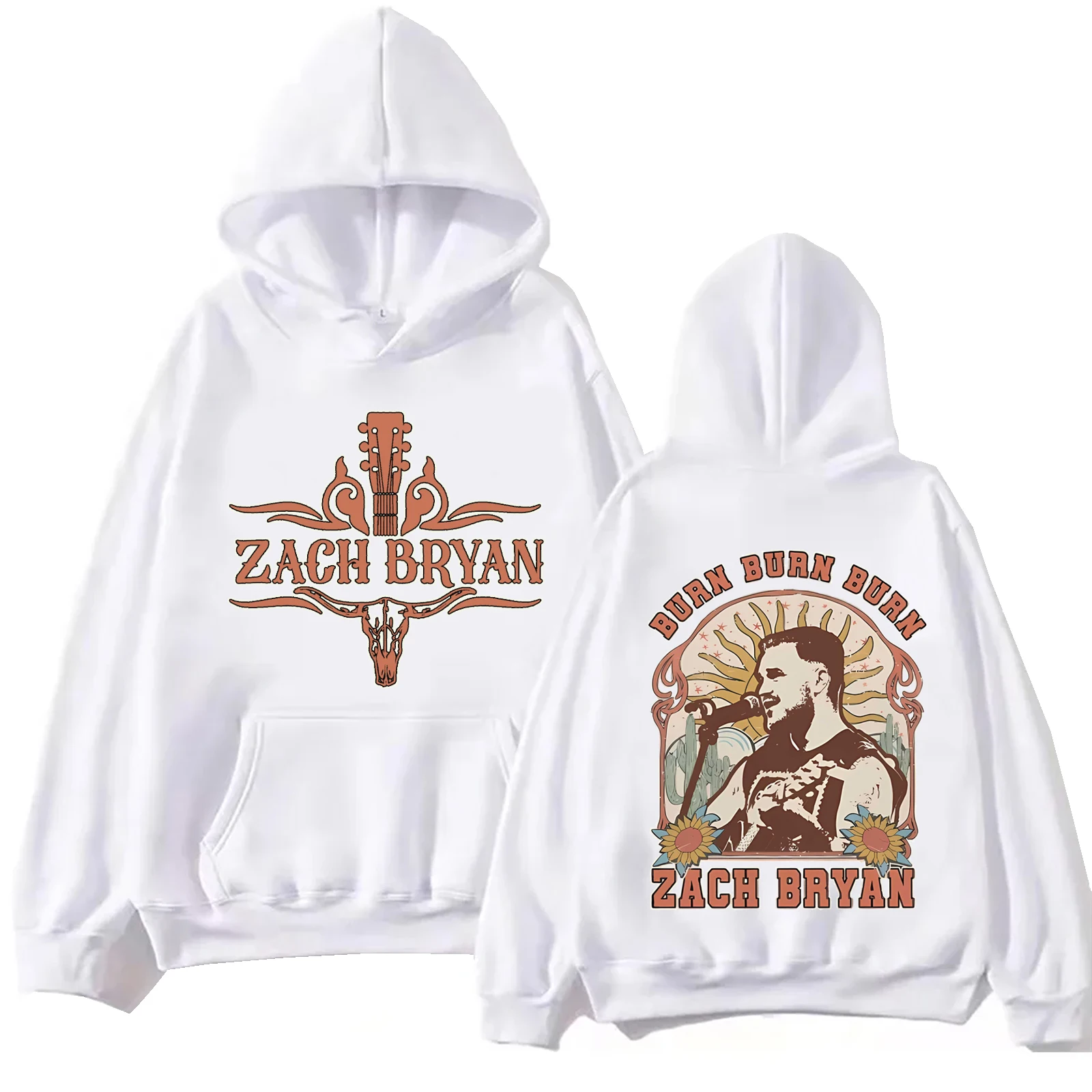 2024 Zach Bryan Hoodie Tops Langarm Sweatshirt Musik Fans Geschenk Frühling Sommer Casual