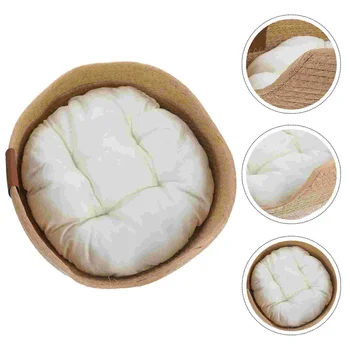 빨대 둥지 짠 고양이 개 간이 침대 새끼 고양이 면 매트, 직조 침대, 수면 용품, cattail 잔디 침대