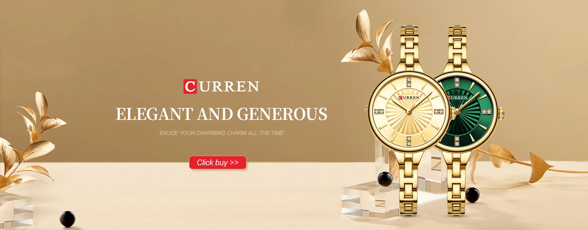 CURREN 9097 Top-Marke Damen-Quarzuhr, modisch, lässig, Gold, Silber, wasserdicht, Edelstahlarmband, elegante Damenuhr – Detail 1