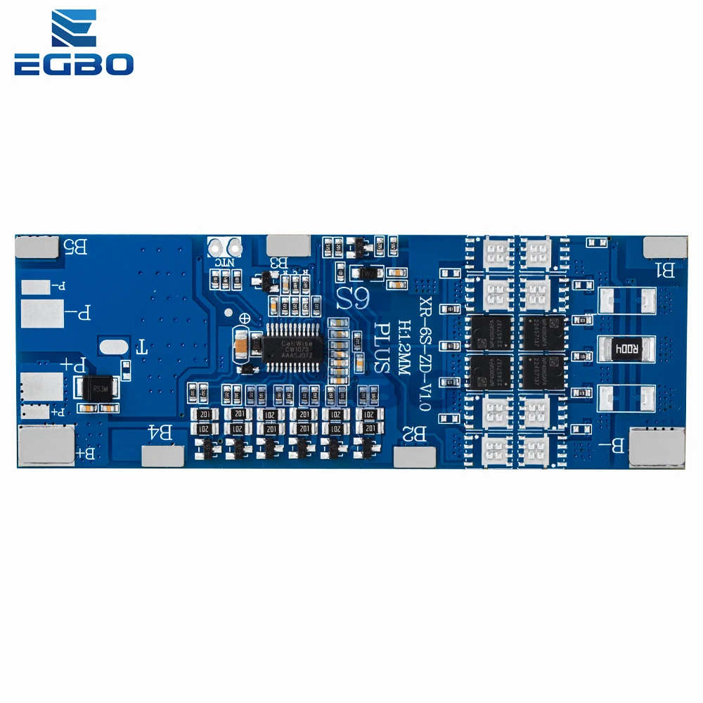 6S BMS 10A 20A 30A 22.2V litowo-jonowy płyta ochronna ładowania 18650 z zabezpieczeniem równowagi i kontroli temperatury