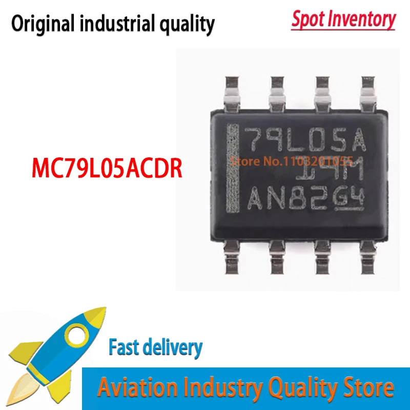 Lote de 10 unidades de MC79L05ACDR, 79L05A, SOIC-8, SOP8, novedad de 100%