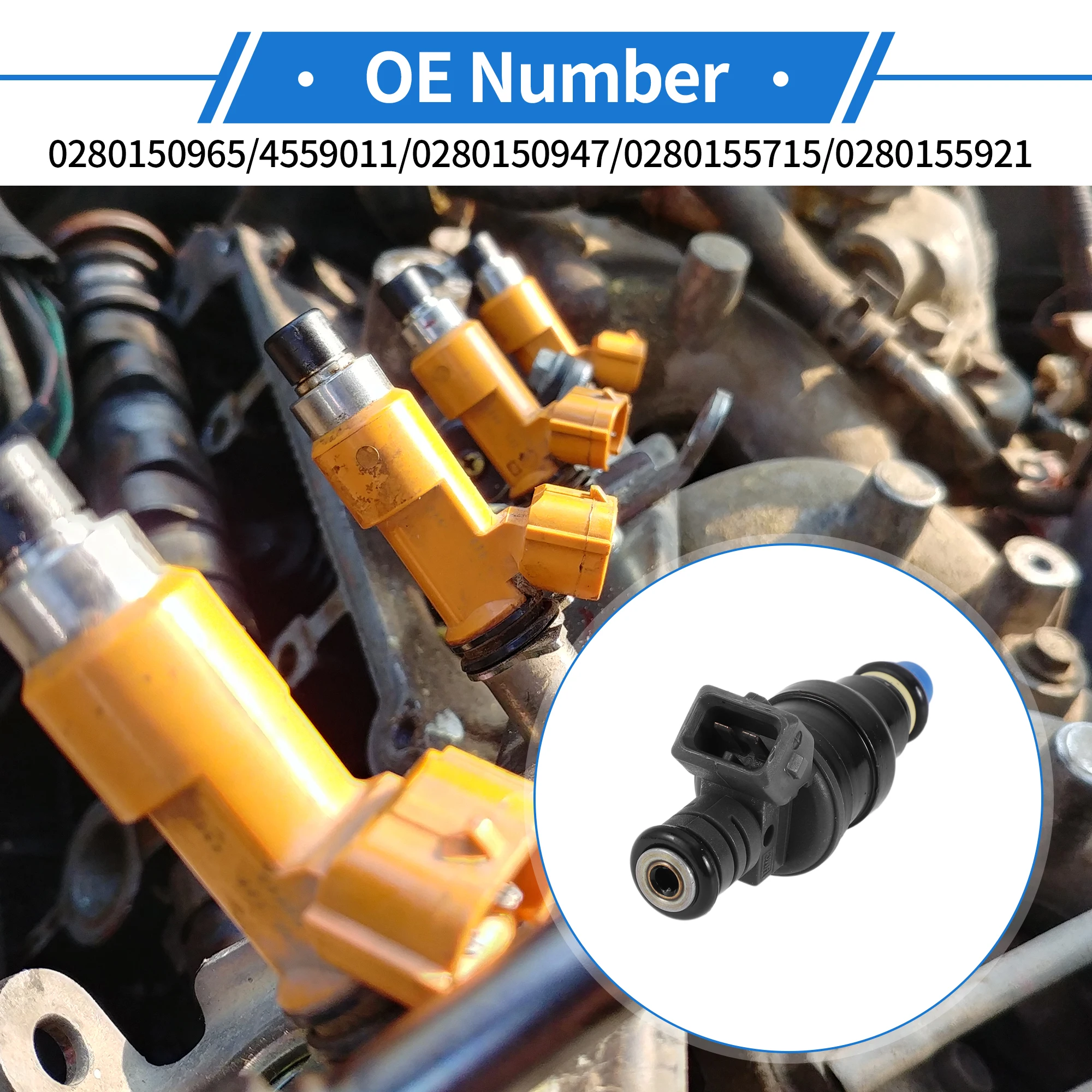 

UXCELL 1 Pcs No.0280150965/4559011 Fuel Injector for Chevy Camaro 2.5L 1985-1986