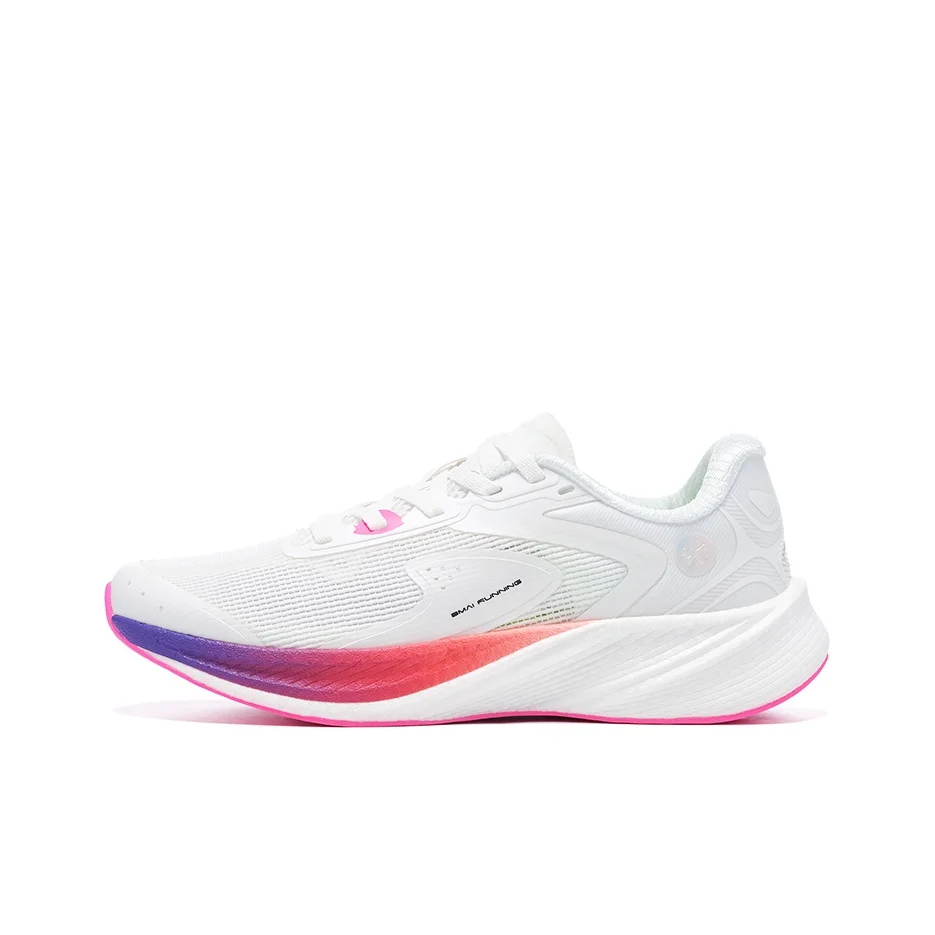 BMAI Hunting 2.0 Running Shoes Women's Mid Top White/Red/Purple XRMJ004-2