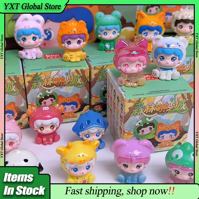 

Litter Bear Forest Wanderland City Serise Mini Blind Box Trendy Cute Cosplay Animal Garage Kit Collection Toys Kids Xmas Gifts