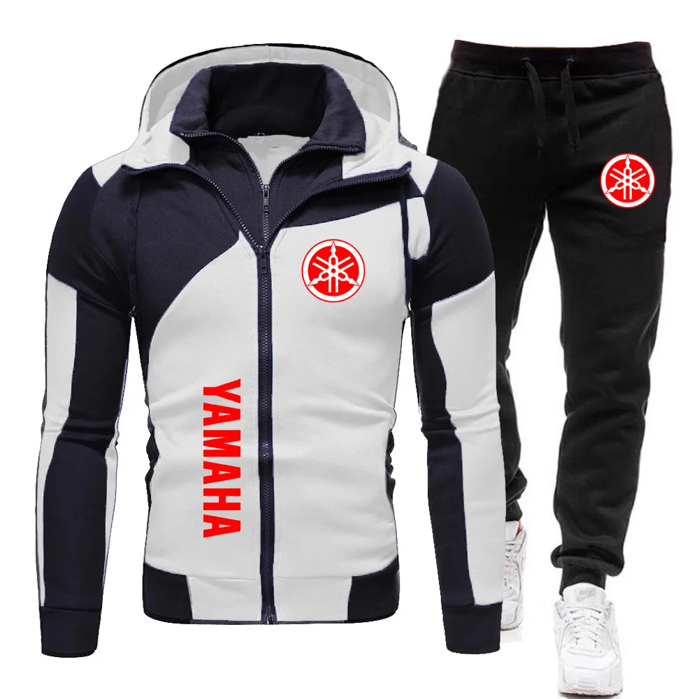 Yamaha Men Cycling 2-piece set, Yamaha Cycling hooded zipper hoodie, Yamaha cycling pants