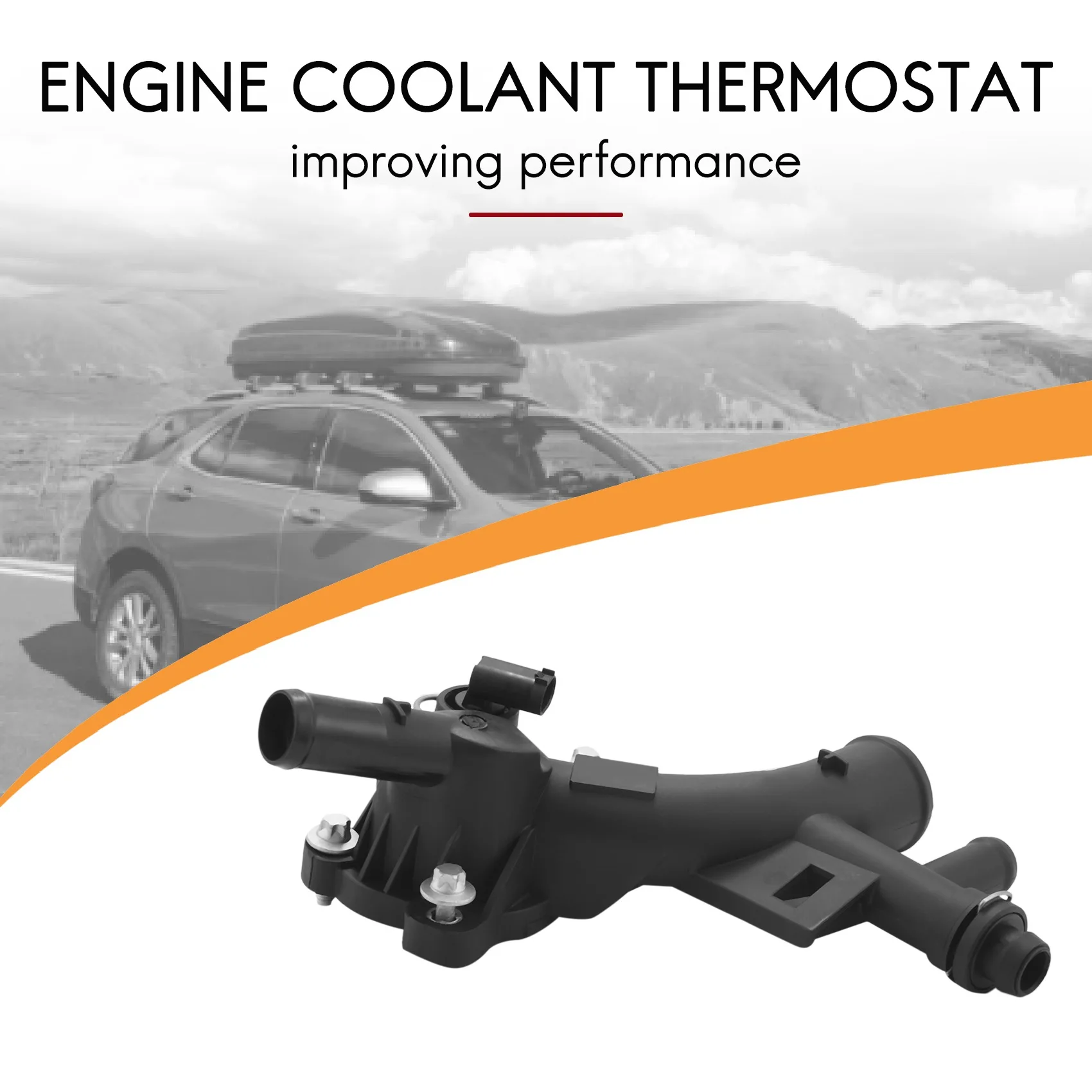 QB-25193922 902-846 Termostato del liquido di raffreddamento del motore e gruppo alloggiamento Termostato del liquido di raffreddamento del radiatore Attrezzatura adatta per Chevrol