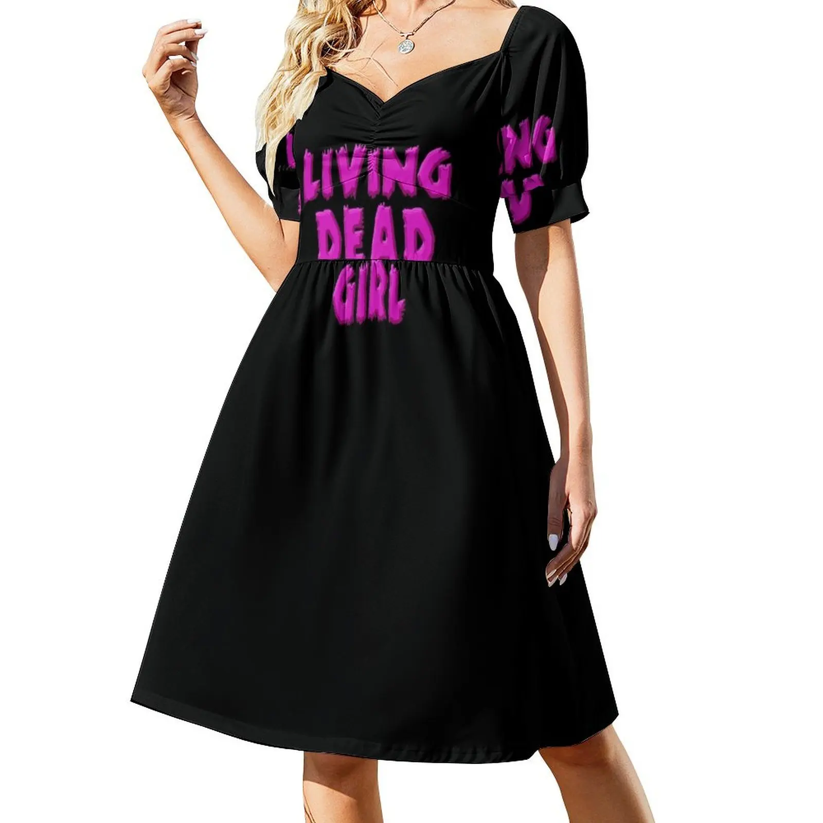 

Living Dead Girl Short Sleeved Dress women's evening dress 2025 dress for women