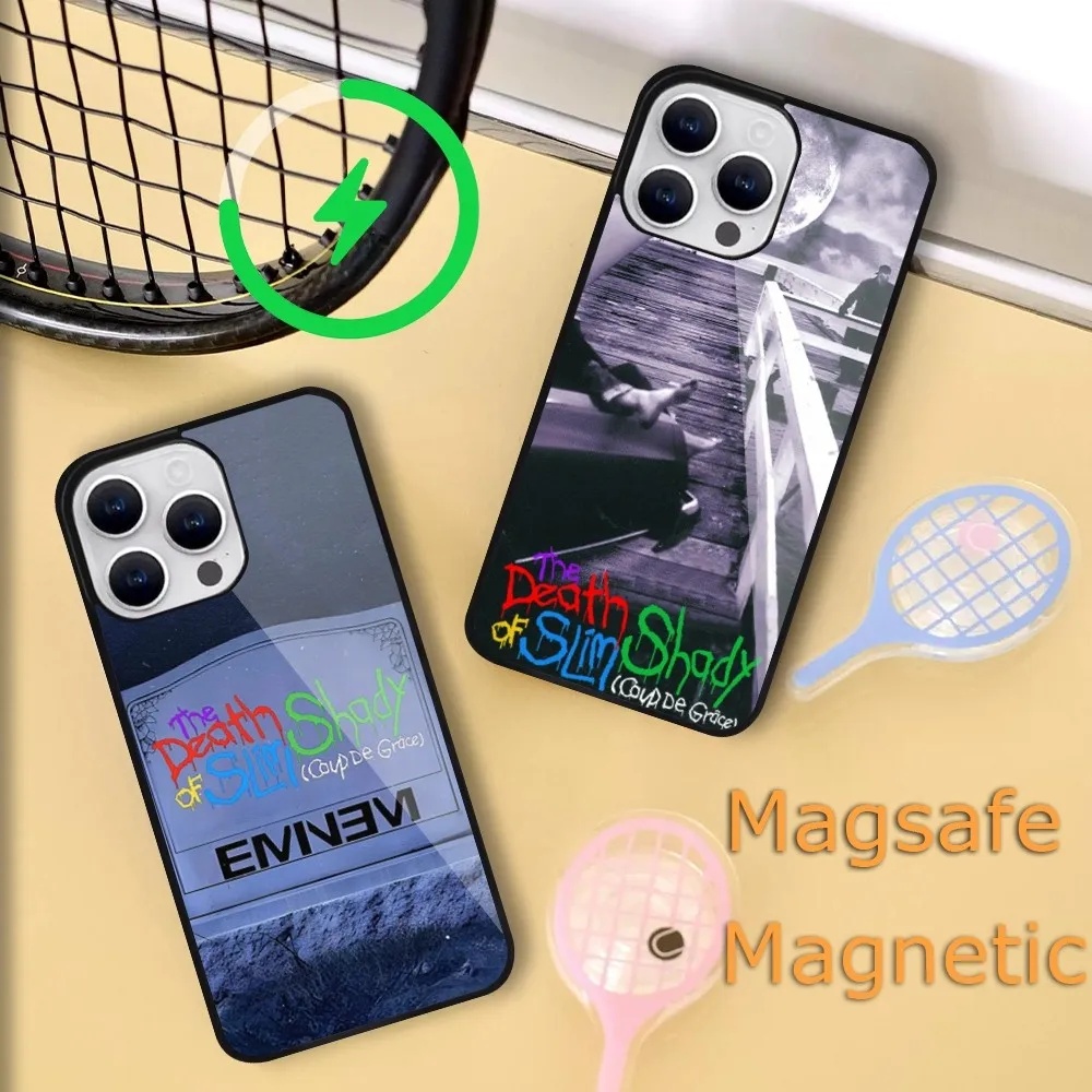 Rapper Eminem The Death of Slim Shady Phone Case For iPhone 15 14 13 12 11 Plus Pro Max Magsafe Magnetic Wireless Charging