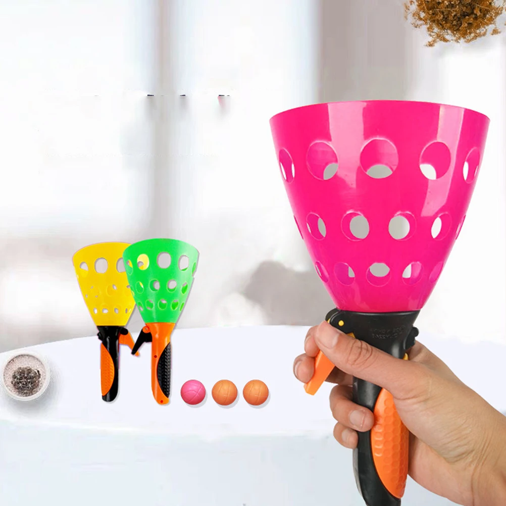 

2 Pairs Children's Launch Ball Party Games for Kids Lawn Tether Tossing Catching Garden Toys Childrens Outdoor