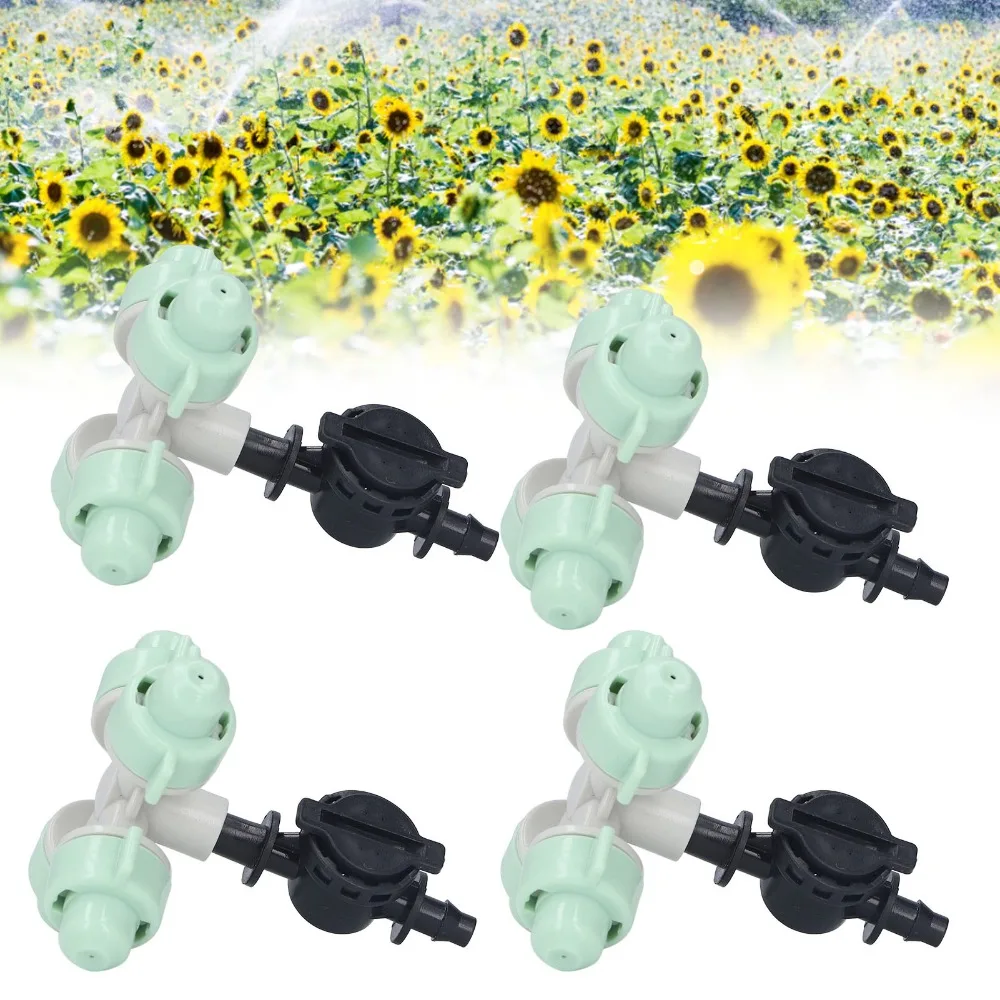 10 Set Durable Plastic Misting Nozzle Fits 4/7mm Hose Quick Connect Misting Spray Nozzle Mist Cooling Nozzle Garden Sprinklers