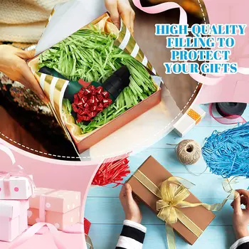 20/50克閃光拉菲草紙屑,用於包裝、空籃子和聖誕包裝禮品籃填充物 10 最佳銷售 包裝 - №6