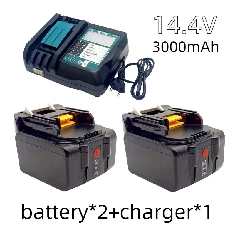 14.4V 3000mAh Rechargeable Li-ion Battery For 14V Power Tools 3.0Ah Batteries BL1460 BL1430 1415 194066-1
