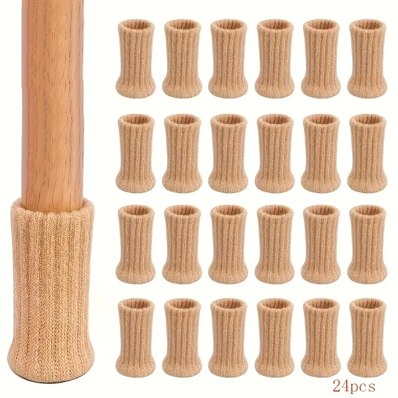 Heavy-Duty Chair Leg Caps with Anti-Slip Pads - High-Elastic Furniture Floor Protectors, Noise-Reducing Stretchable Floor