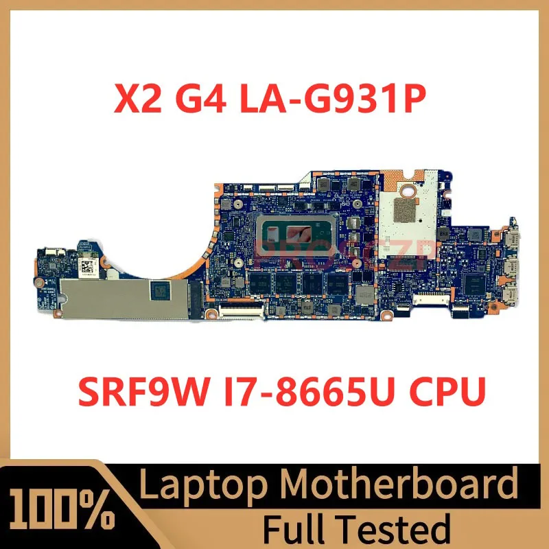 EPM20 LA-G931P Mainboard For HP EIite X2 G4 Laptop Motherboard High Quality With SRF9W I7-8665U CPU 100%Full Tested Working Well