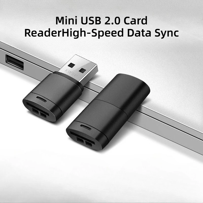 USB2.0 Mini Micro SD Card High Speed Memory Card Reader With TF Card Slot Max Compatible 2TB Portable Memory Card Reader Adapter