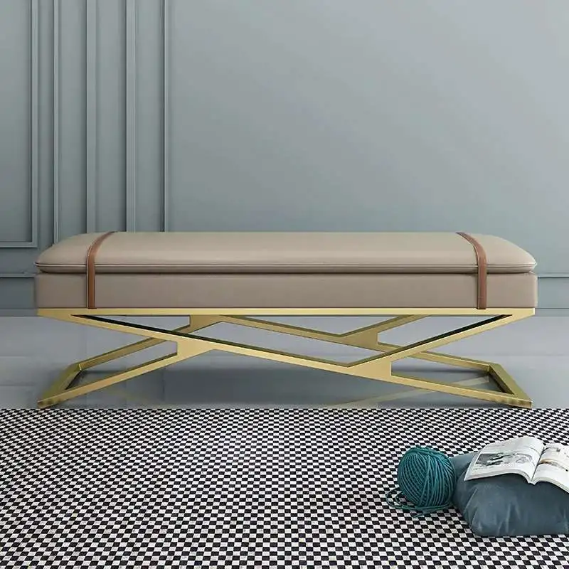 

Bathroom Luxury Shoes Bench Nordic Makeup Bedroom Stool Living Room Entrance Design Meuble Design Decoration