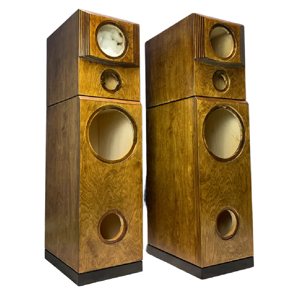 Craftsmen Customized One Pair 10 Inch Three-Way Birch Plywood Labyrinth Structure Empty Cabinet Box DIY HiFi Speaker