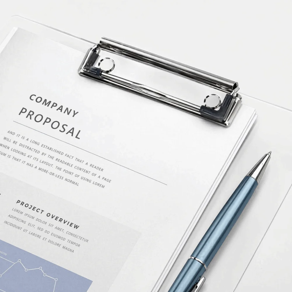 

Simple Acrylic Clipboard A4/A5/B5/A6 Vertical/Horizontal Clip Writing Pad Clear Document Clip Holder School Office