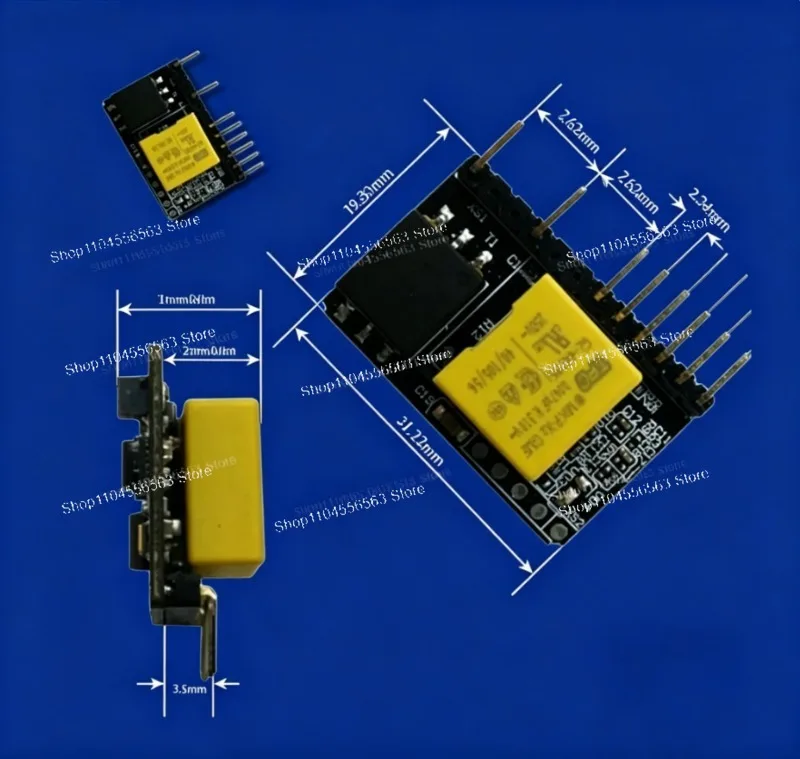 2PCS ES1642-C PLC Module Power Line Carrier Communication with Coupling Low Power for IoT