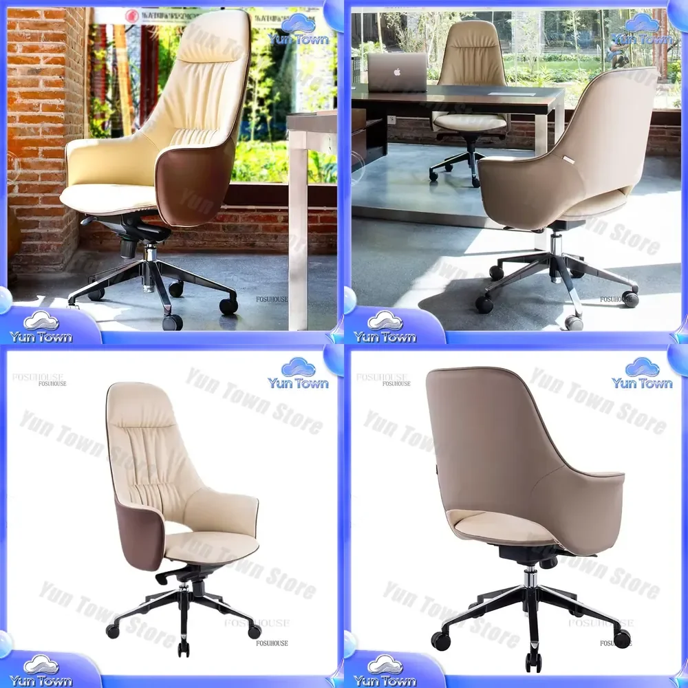 Minimalist Office Chair for Nordic Luxury Leisure Household Computer Chair Soft Bag Lift Swivel Backrest Armchair Office