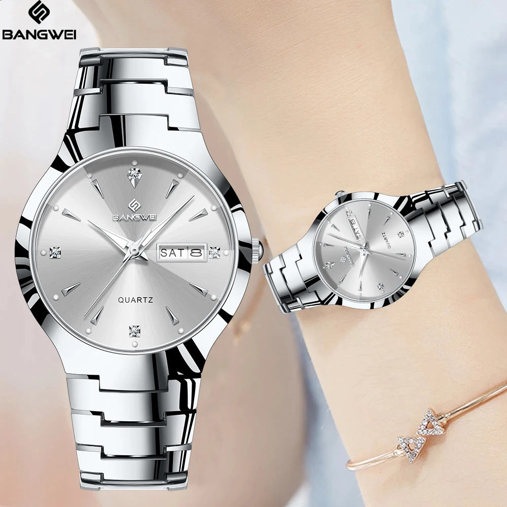 BANGWEI LIGE Original Design Quartz Woman Watch Stainless Steel Elegant Luxury Fashion Auto Date Women's Wristwatch Reloj Mujer