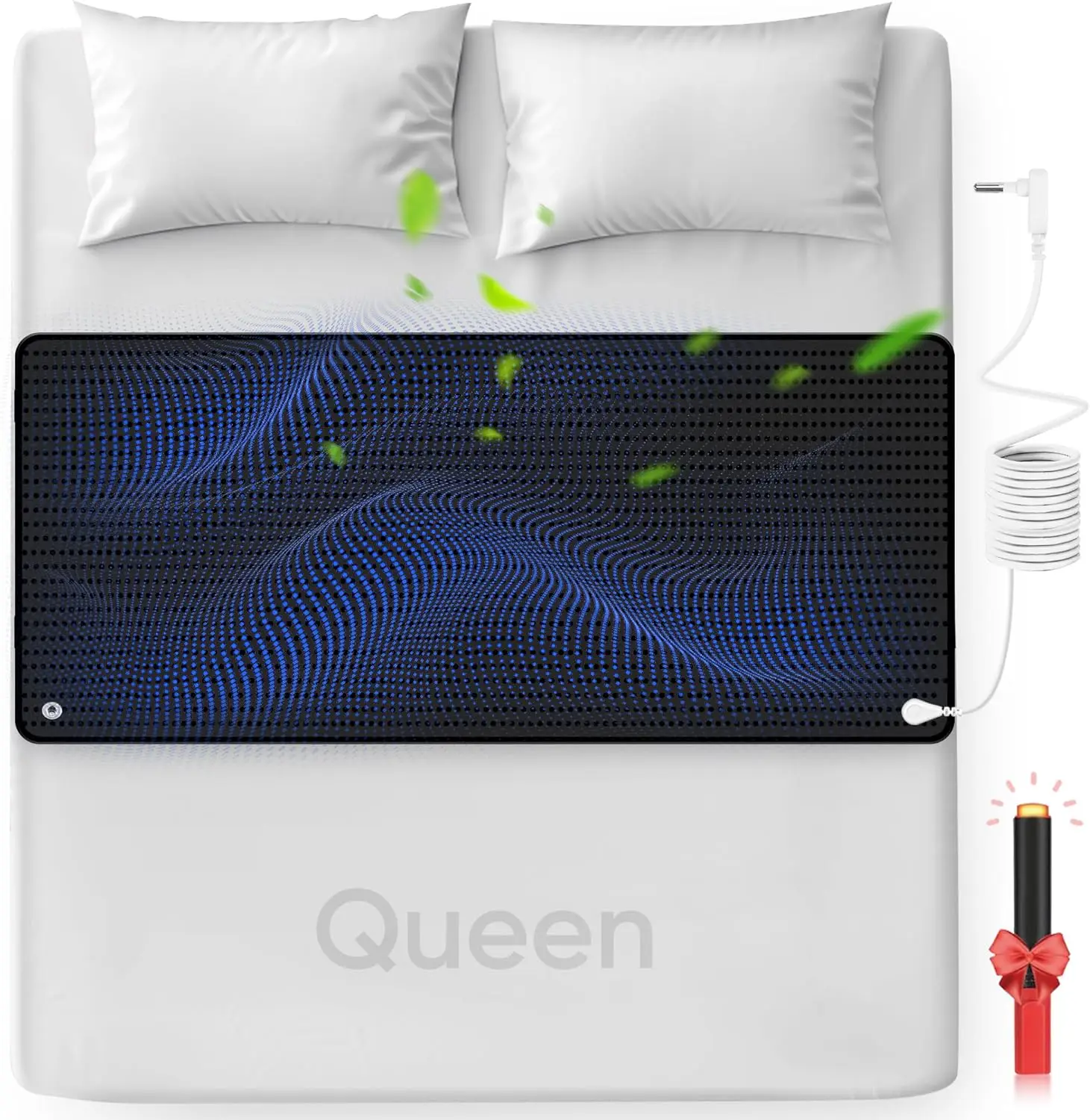 

Grounding Mat For Bed, Enjoy The Grounding Effect Indoors, For Better Sleep, Pain And Str Relief, Grounding Mat Set Comes With