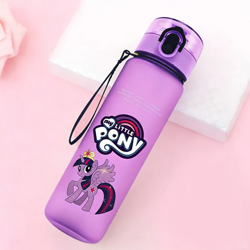 

650ml My Little Ponys Children Water Bottle Cute Cartoon Girl Sport Outdoor Straw Bottle Kids Drink Straw Cup Yoga Fitness Jugs