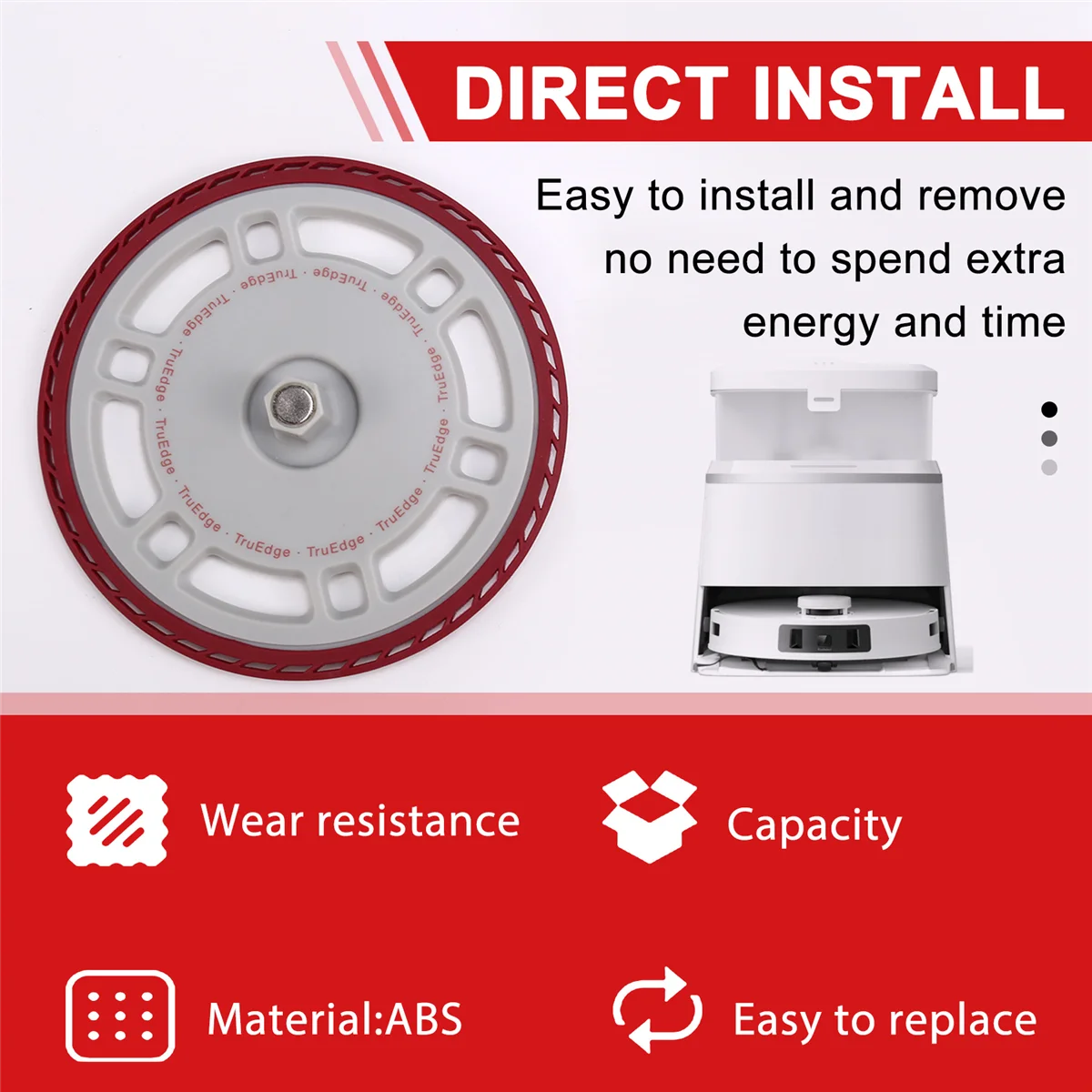 2-teiliger Mopphalter für Ecovacs T30S/T30 Pro Roboter-Staubsauger, Mopp-Set, Mopp-BoardM14K