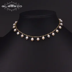 Fresh Water Pearl Small Pendant Bead Necklace Woman Trend 202418K Gold Plated Korean Designer Jewelry Gifts For Girlfriend