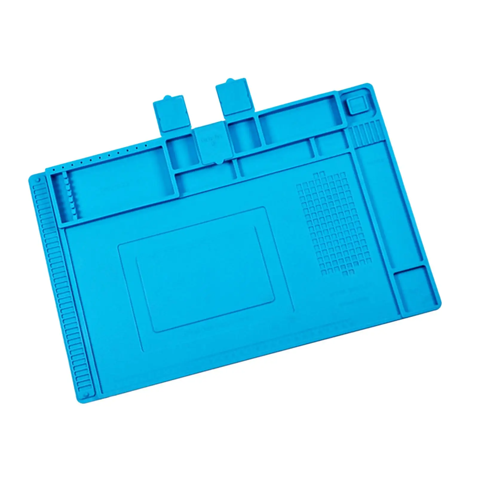 Large Soldering Mat Premium with Scale Ruler and Screw Position Repair Pad Silicone Repair Mat for Soldering Iron Watch Repair