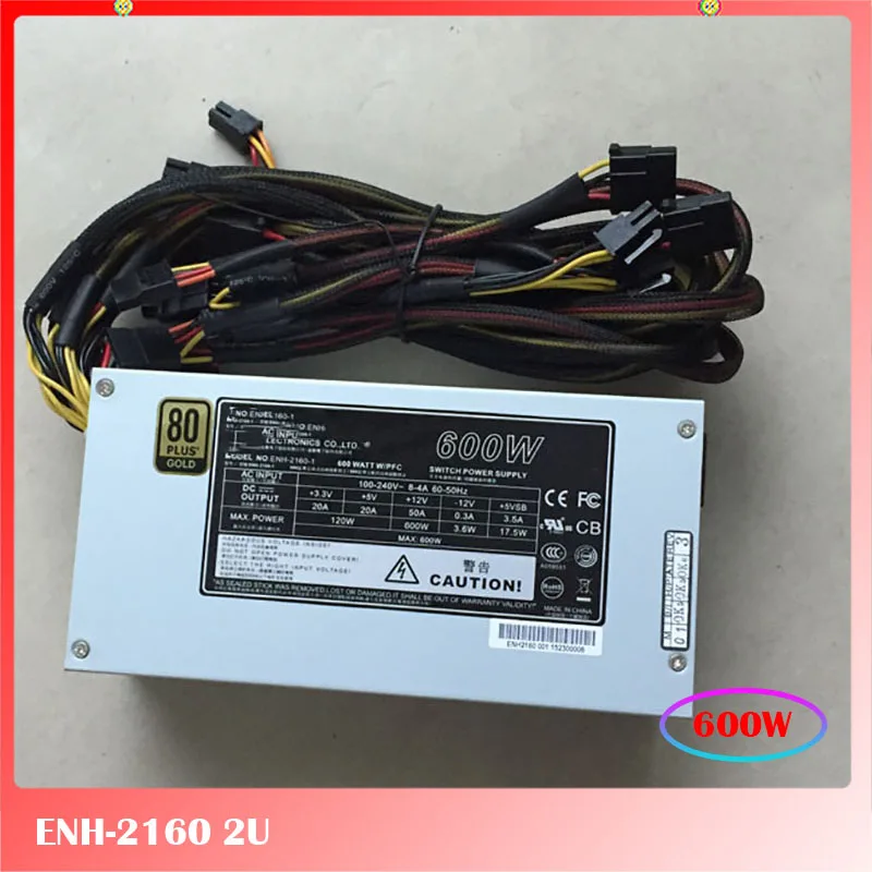 For Server Power Supply for Enhance ENH-2160 2U 600W 100% Test Before Delivery