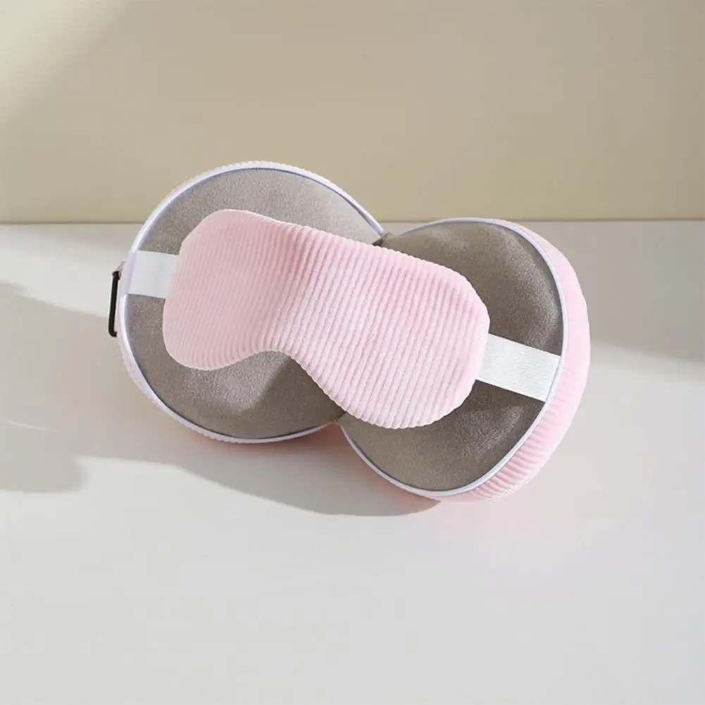 Compact Travel Pillow Travel Neck Pillow with Eye Mask 2-in-1 Portable Support Zippered Foldable Pillow with for Flights