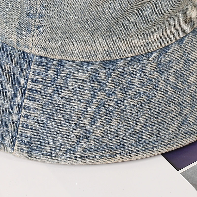 봄/여름 야외 여행을위한 새로운 유행 조절 가능한 데님 모자 태양 보호 UV 보호 남여