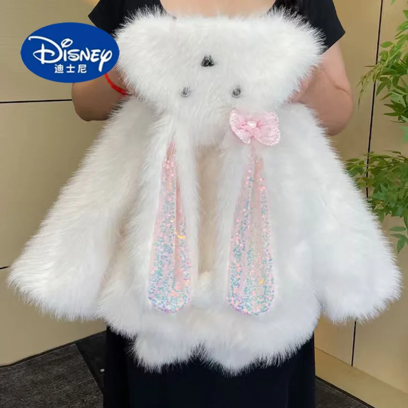 

Disney Girls' Quilted Faux Fur Coat 2025, Plush & Puffy Winter Jacket, Fashionable and Warm Outerwear